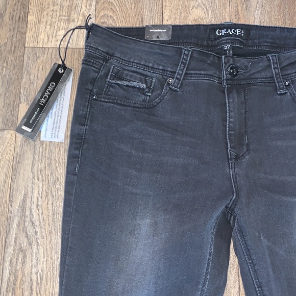Grace in LA Womens Size 27 Skinny Easy Fit Stretchy Denim Jean NWT - Picture 3 of 16